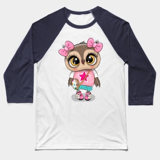 Cute owl Baseball T-Shirt